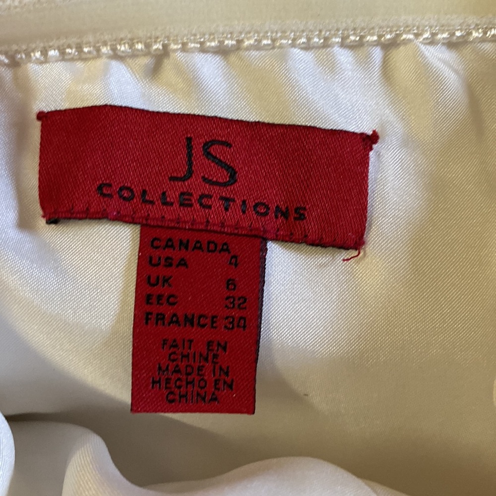 Js Collection White One Shoulder Gown - image 6